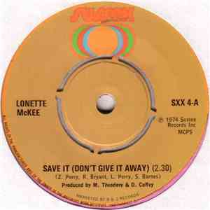 Lonette McKee - Save It (Don't Give It Away)