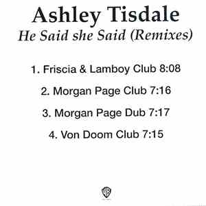 Ashley Tisdale - He Said She Said (Remixes)