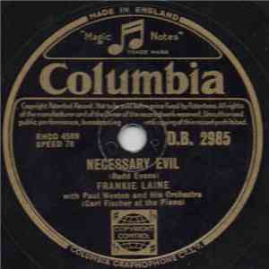 Frankie Laine - Necessary Evil / When It's Sleepy Time Down South