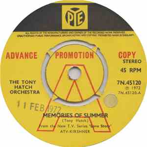 The Tony Hatch Orchestra - Memories Of Summer