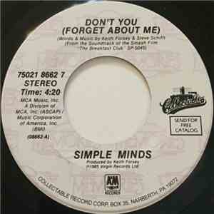 Simple Minds - Don't You (Forget About Me) / Alive And Kicking