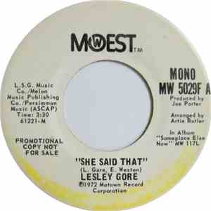Lesley Gore - She Said That
