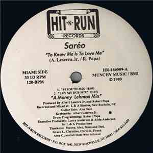 Saréo - To Know Me Is To Love Me