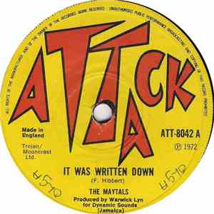 The Maytals - It Was Written Down