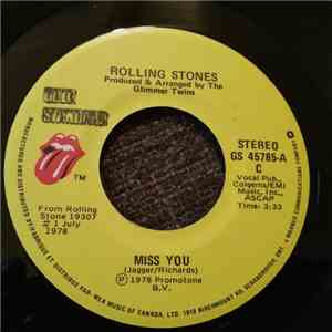 Rolling Stones - Miss You / Beast Of Burden