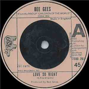 Bee Gees - Love So Right