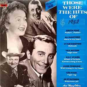 Various - Those Were The Hits Of 1952