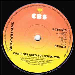 Andy Williams - Can't Get Used To Losing You