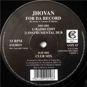 Jhovan - For Da Record