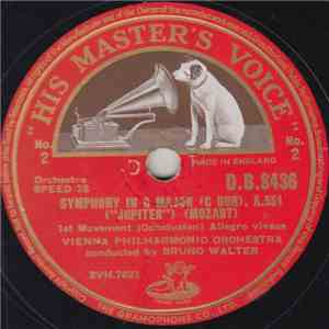 Vienna Philharmonic Orchestra Conducted By Bruno Walter - Symphony In C Maj ...