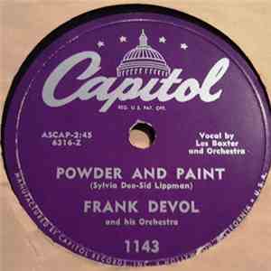 Frank De Vol And His Orchestra - Dream Awhile / Powder And Paint