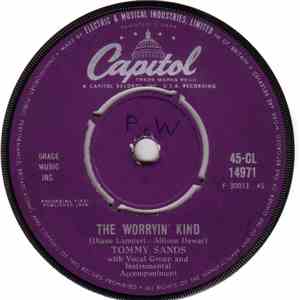 Tommy Sands - The Worryin' Kind / Bigger Than Texas