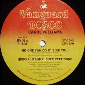 Carol Williams - No One Can Do It (Like You) (Special Re-Mix: Shep Pettibone)