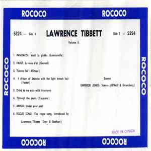 Lawrence Tibbett - Lawrence Tibbett (Volume II)