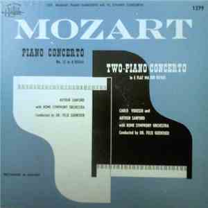 Mozart, Carlo Vidusso, Arthur Sanford, Rome Symphony Orchestra - Piano Concerto No. 12, Two-Piano Concerto