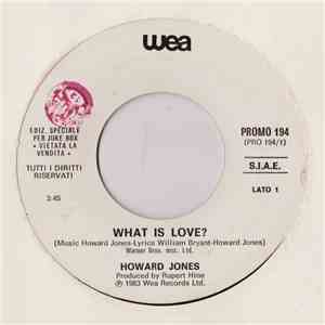 Howard Jones / Pat Wilson - What Is Love? / Bop Girl