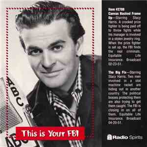 No Artist - This Is Your FBI (Canvas Backed Frame Up / The Big Fix)