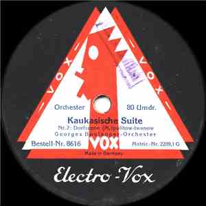 Georges Boulanger-Orchester - Kaukasische Suite