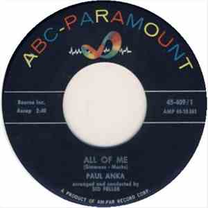 Paul Anka - All Of Me / I'm Coming Home