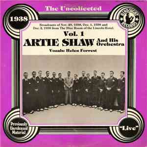 Artie Shaw And His Orchestra - The Uncollected Artie Shaw And His Orchestra Vol. 1, 1938