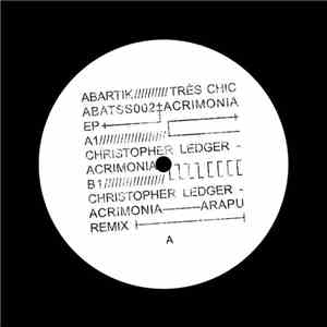 Christopher Ledger - Acrimonia Ep
