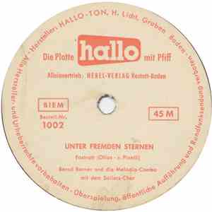Bernd Barner Und Die Melodia Combo Mit Dem Sailors Chor / Ted Gruver Und Di ...