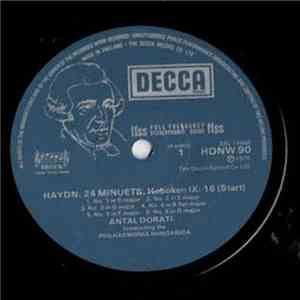 Haydn, Philharmonia Hungarica, Antal Dorati - 24 Minuets Hoboke IX:16