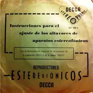 Bob Sharples Y Su Orquesta / Singverein Der Gesellschaft Der Musikfreunde Y La Orquesta Filarmónica De Viena - Aida. Selecciones / Instrucciones Para El Ajuste De Los Altavoces Estereofónicos Incluyendo Tres Ratones Ciegos