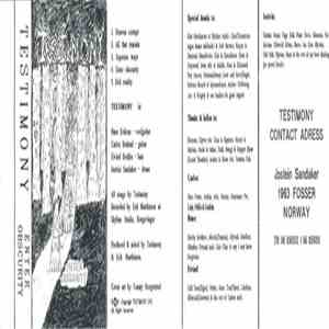 Testimony  - Enter Obscurity