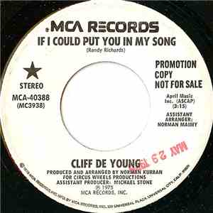 Cliff De Young - If I Could Put You In My Song