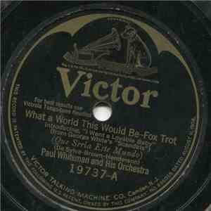 Paul Whiteman And His Orchestra / Fred Hamm And His Orchestra - What A World This Would Be / She's Got 'Im