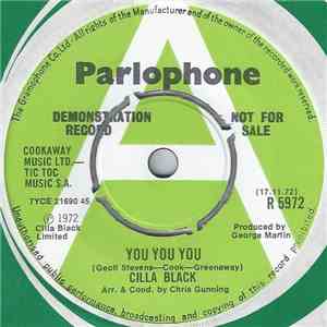 Cilla Black - You You You / Silly Wasn't I?