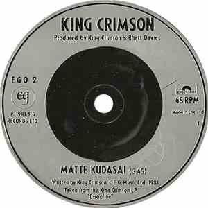 King Crimson - Matte Kudasai
