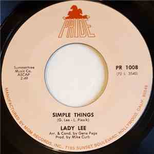 Lady Lee - Gee Whiz / Simple Things