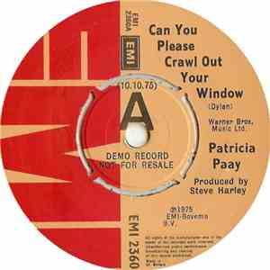 Patricia Paay - Can You Please Crawl Out Your Window