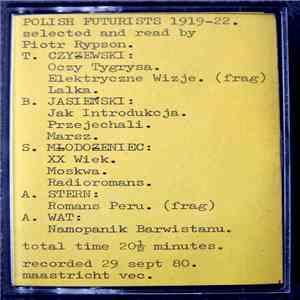 Various - To Mor Row. FUTURist POETRY
