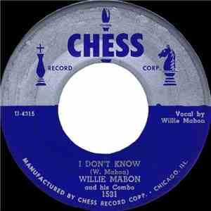 Willie Mabon and His Combo - I Don't Know / Worry Blues
