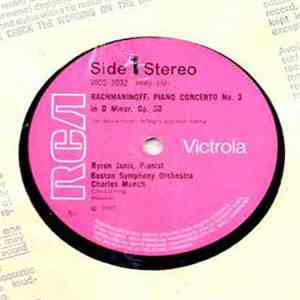 Rachmaninov - Janis : Boston Symphony : Charles Munch - Piano Concerto No. 3