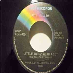 Kitty Kallen - Little Things Mean A Lot / I Don't Think You Love Me Anymore