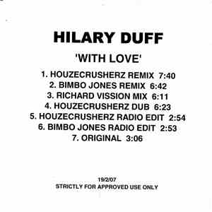 Hilary Duff - With Love (Remixes)