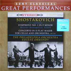 Shostakovich - Symphony No. 1 In F Minor, Op.10 / Concerto In E-Flat Major  ...