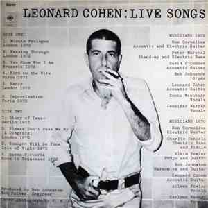 Leonard Cohen - Live Songs
