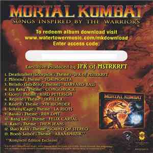 Various - Mortal Kombat: Songs Inspired By The Warriors - Komplete Edition