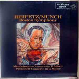 Jascha Heifetz - Heifetz/Munch Boston Symphony