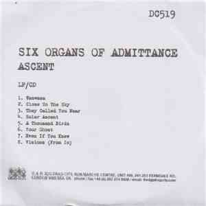Six Organs Of Admittance - Ascent