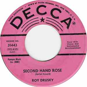 Roy Drusky - Second Hand Rose / It Worries Me