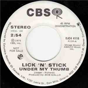 Lick 'N' Stick - Under My Thumb
