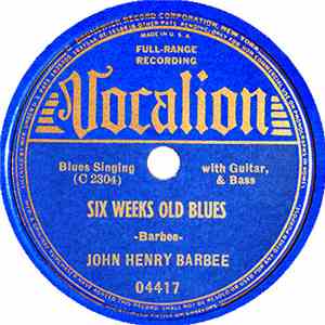 John Henry Barbee - Six Weeks Old Blues / God Knows I Can't Help It