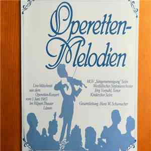 Various - Operetten Melodien / Live-Mitschnitt aus dem Operetten-Konzert vom 1. Juni 1983 im Hilpert-Theater Lünen