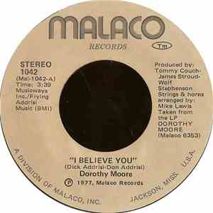 Dorothy Moore - I Believe You